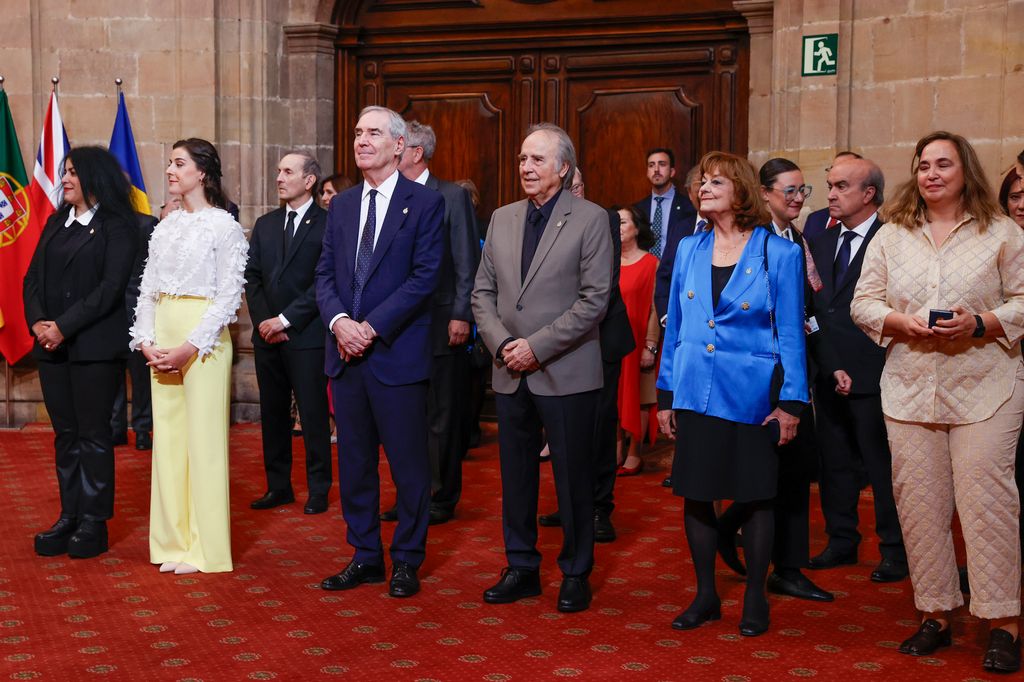 Joan Manuel Serrat during an audience with the awarded the Princess of Asturias awards 2024 in Oviedo, on Friday 25 October 2024.