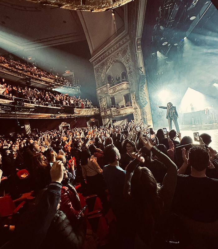 Laura Pausini en el concierto de Nueva York