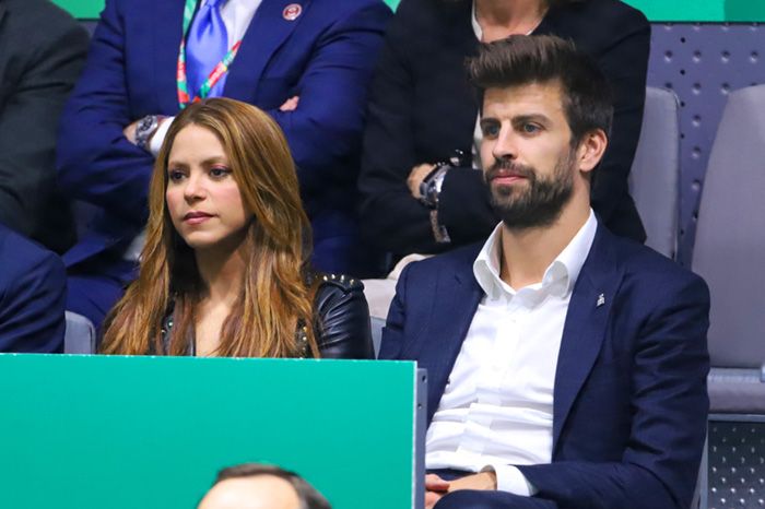 Piqué y Shakira, en la grada