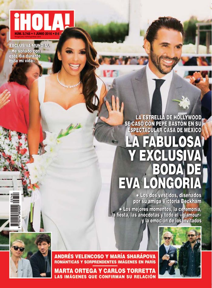 La boda de Eva y Pepe Bastón protagoniza esta semana la portada de la revista ¡HOLA!
