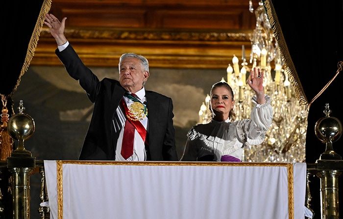 AMLO y Beatriz Gutiérrez Müller