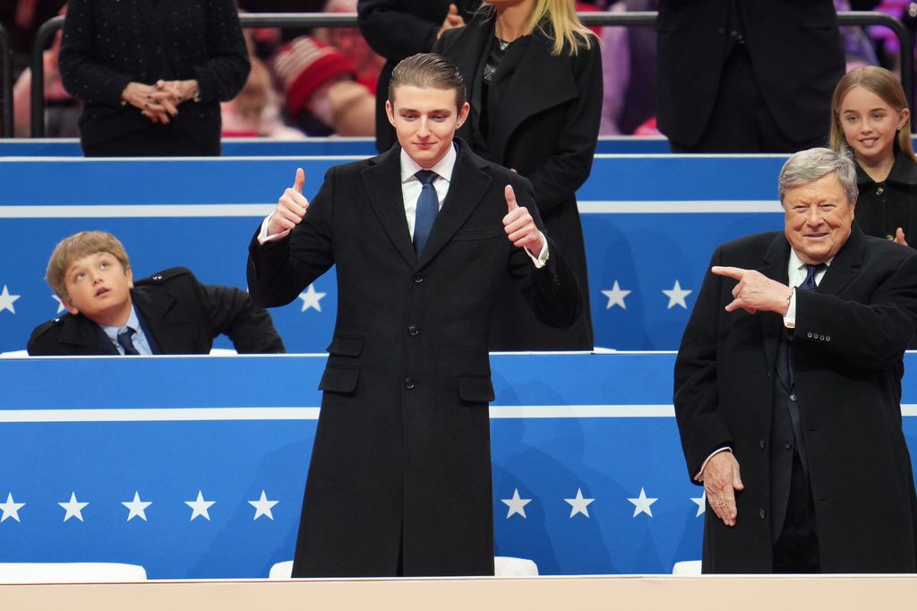 Barron Trump fue  Barron Trump, el gran ausente en el discurso de su padre en el Congreso durante la ceremonia de investidura de su padre como presidente el pasado 20 de enero.