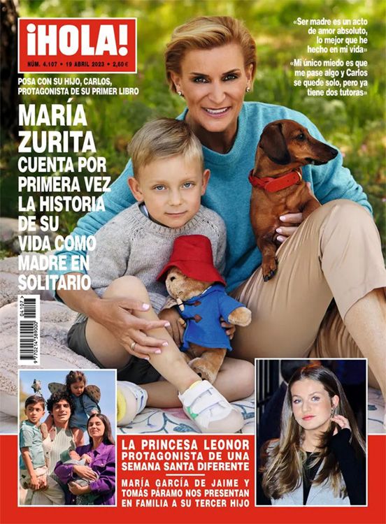 María Zurita y su niño en la portada de ¡HOLA!