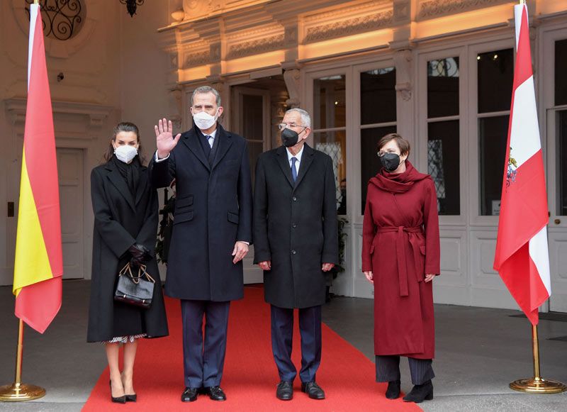 Reyes Felipe y Letizia en Viena