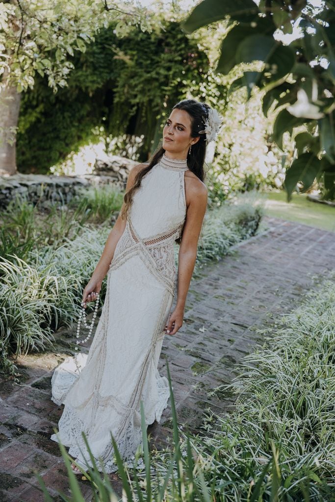 La boda en Uruguay de Margarita y Bautista vestido de novia