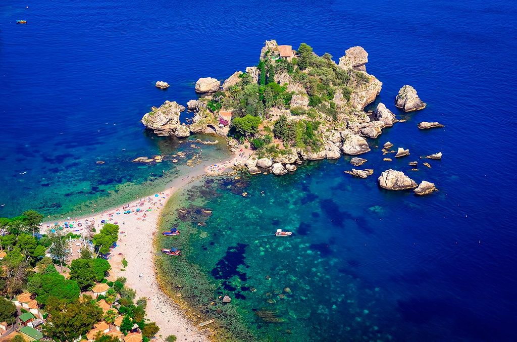 Isola Bella Taormina Italia playas