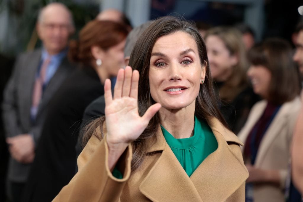 Spanish Queen Letizia during Cancer world day in Madrid on Tuesday 04 February 2025.