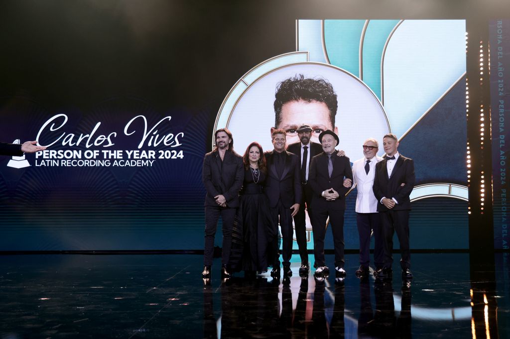 Alejandro Sanz en la gala Persona del Año en honor a Carlos Vives en el Miami Beach Convention Center