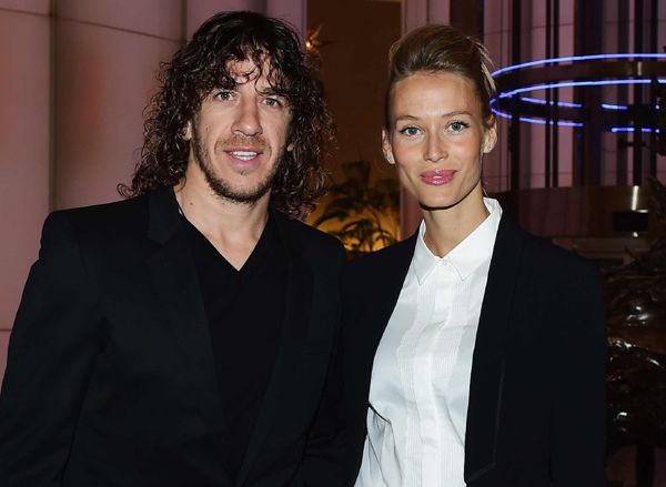 Carles Puyol y Vanesa Lorenzo en la fiesta de bienvenida de los Premios Laureus
