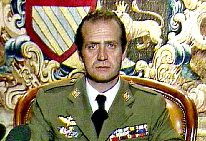 El rey Juan Carlos en la noche del 23F