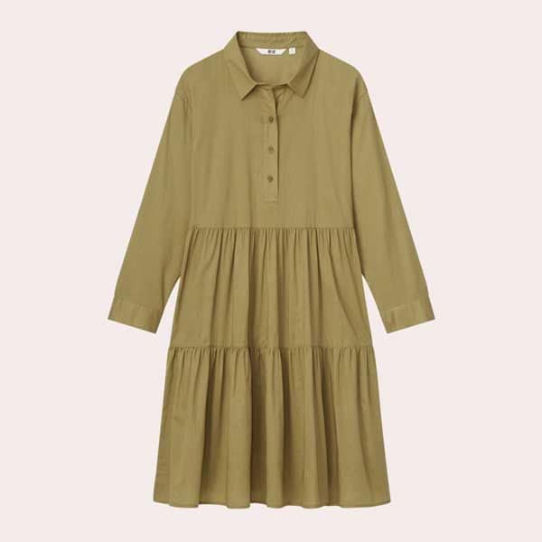 vestido paneles uniqlo