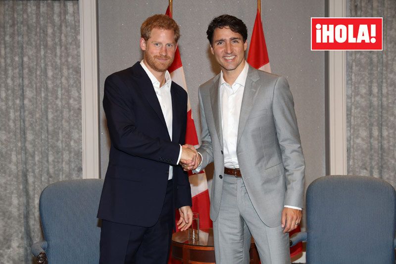 Principe Harry y Justin Trudeau