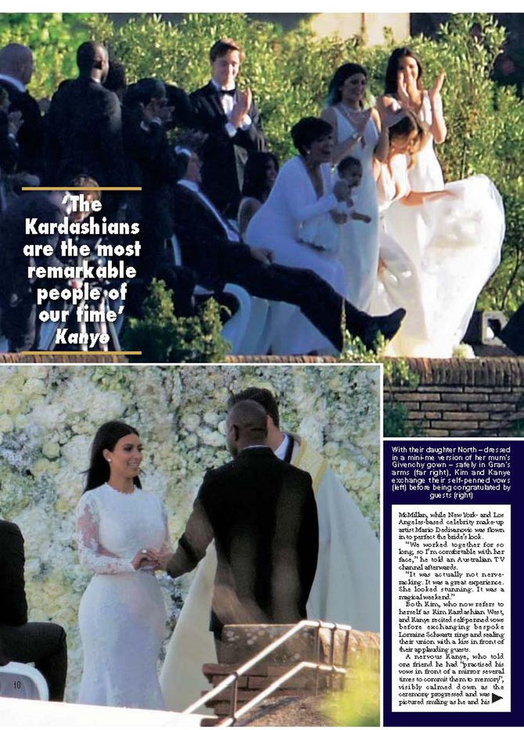 PDF - JPG. HELLO 1331. Mayo 2014. Boda de Kim Kardashian y Kanye West.