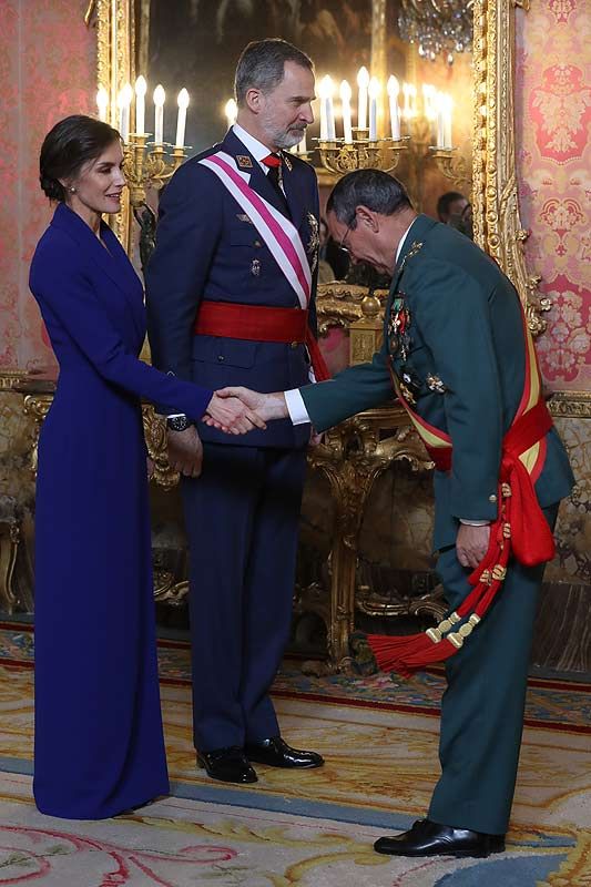 Los reyes Felipe y Letizia arrancan su agenda oficial de 2020 con la Pascua Militar