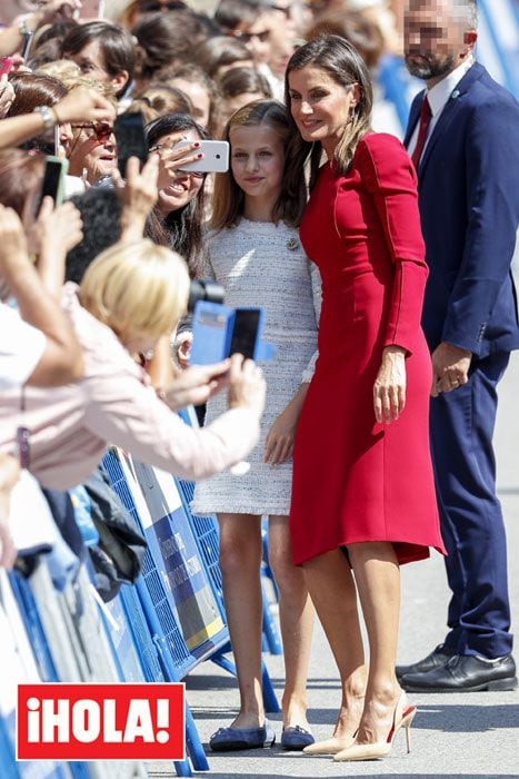 'Selfie' en Covadonga de la reina Letizia con su hija, la princesa Leonor