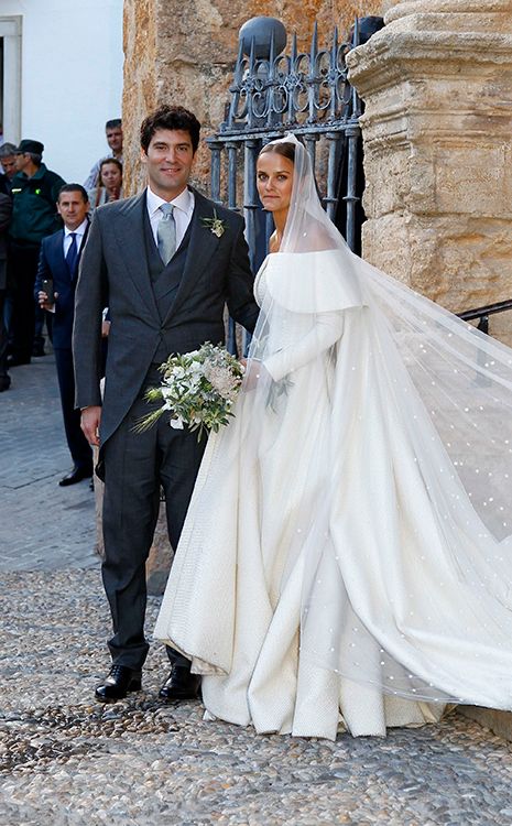 Charlotte Santo Domingo en su boda en Granada