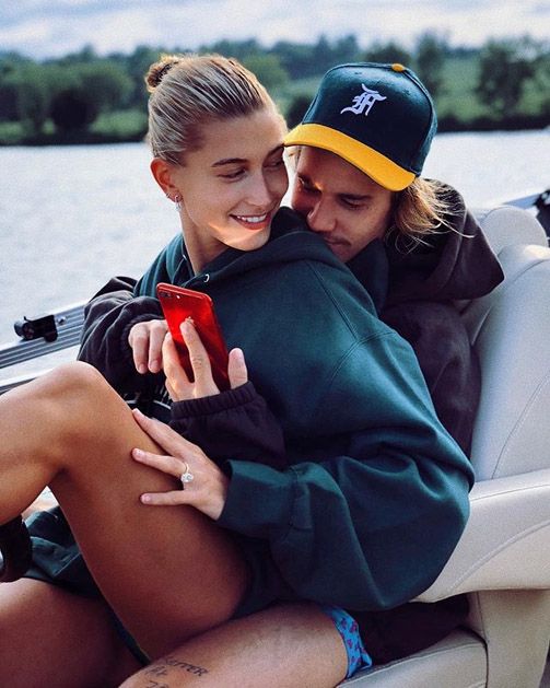 Hailey Baldwin y Justin Bieber