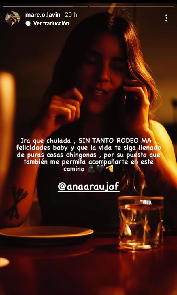 Ana Araujo y su novio Marco Lavin