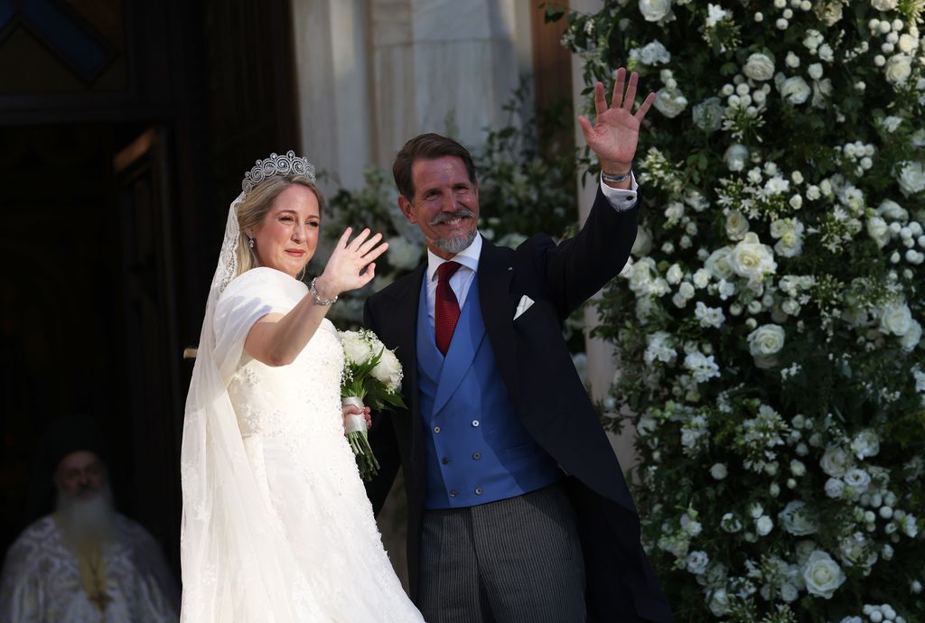 Theodora of Greece at her wedding