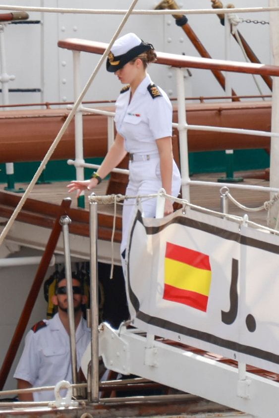 Princesa Leonor en Tenerife en Elcano