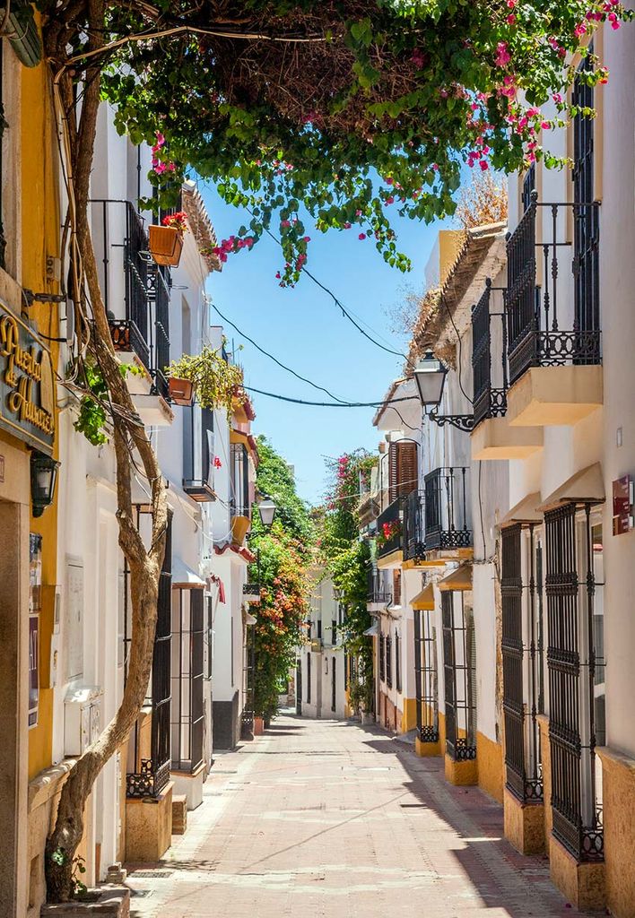 Calles del casco histórico de Marbella