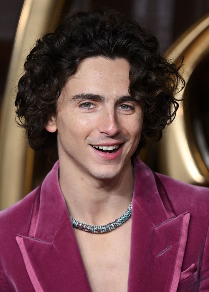 Timothée Chalamet en el estreno de Wonka en París