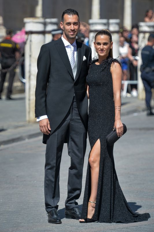 Sergio Busquets y Elena Galera