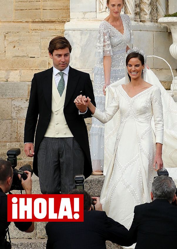 María Astrid de Liechtenstein en su boda