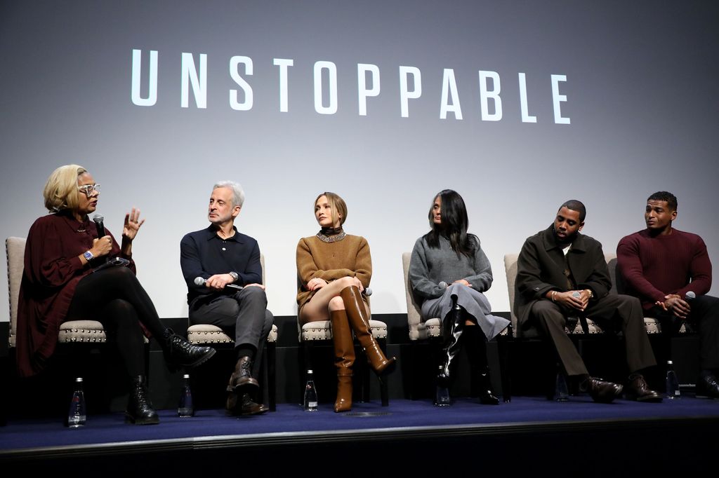 Jennifer Lopez en un evento de su película "Unstoppable" en Nueva York el 3 de noviembre de 2024