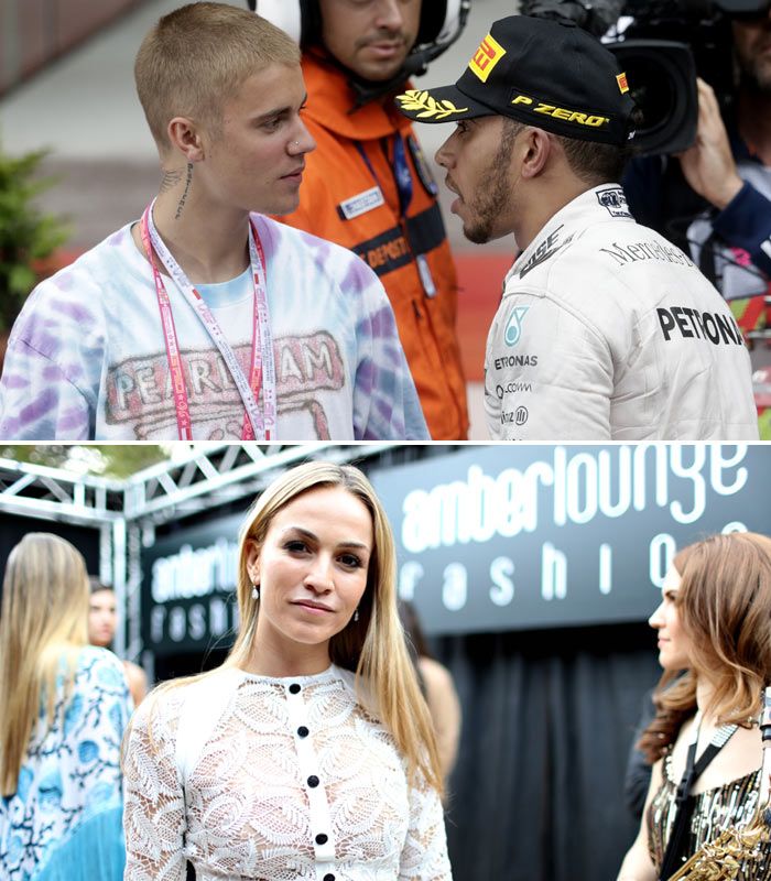 La piloto española Carmen Jordá, en el desfile Amber Lounge que se celebró con motivo del Gran Premio de Fórmula 1 de Mónaco
