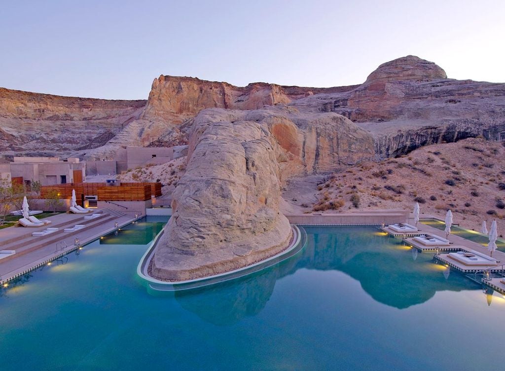 Amangiri Swimming Pool_Dusk