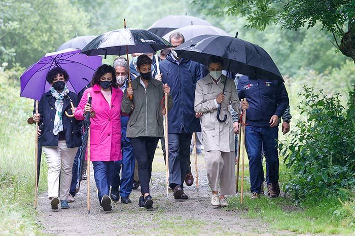 rey Felipe y reina Letizia en Roncesvalles