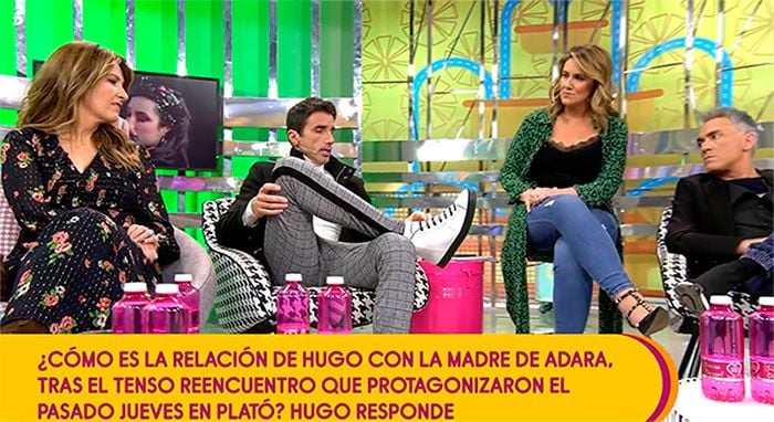 Hugo habló en 'Sálvame' sobre su relación con su suegra