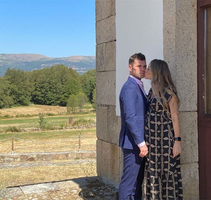 Fonsi Nieto y Marta Castro en la Primera Comunión de Lucas