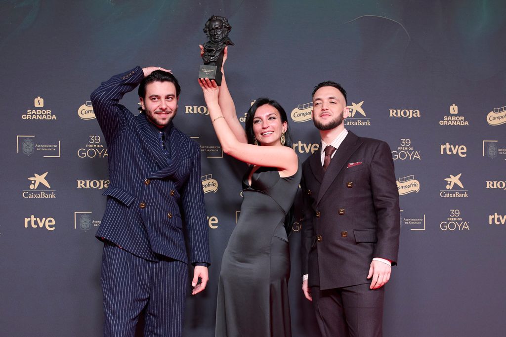 Yetai Cortés, La Tania  y C.Tangana en la 39ª edición de los Premios Goya celebrados en Granada