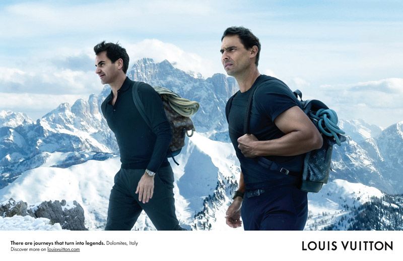 Louis Vuitton desvela su nueva campaña con Rafael Nadal y Roger Federer