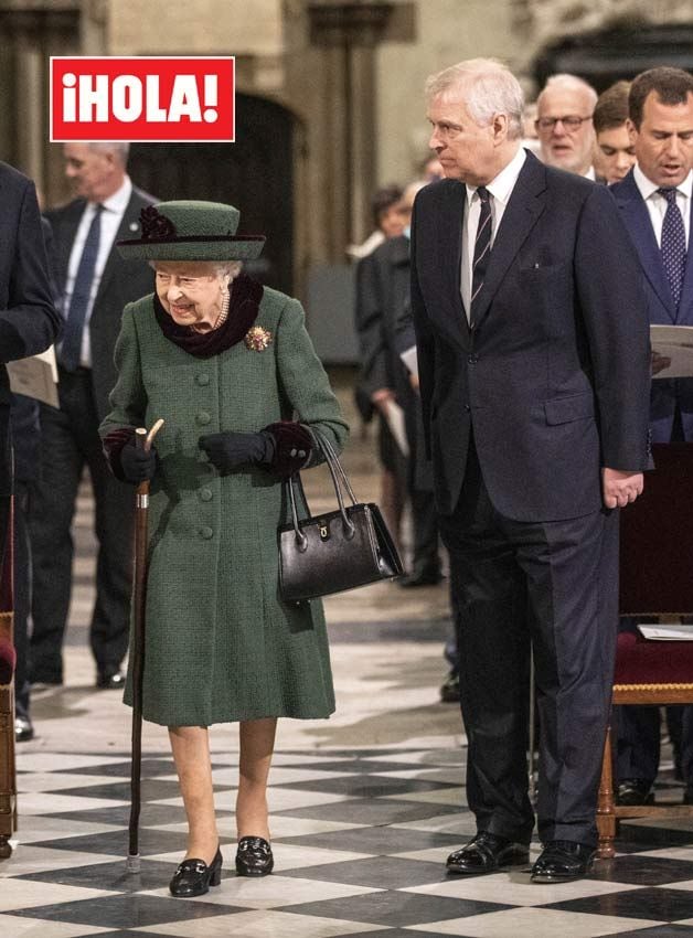 El duque de York con la Reina de Gran Bretaña