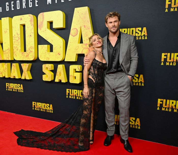 Elsa Pataky con Chris Hemsworth y sus hijos