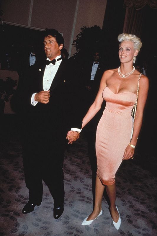 Brigitte Nielsen con Sylvester Stallone