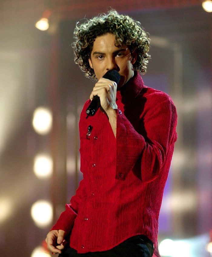 David Bisbal en una de sus actuaciones de Operación Triunfo