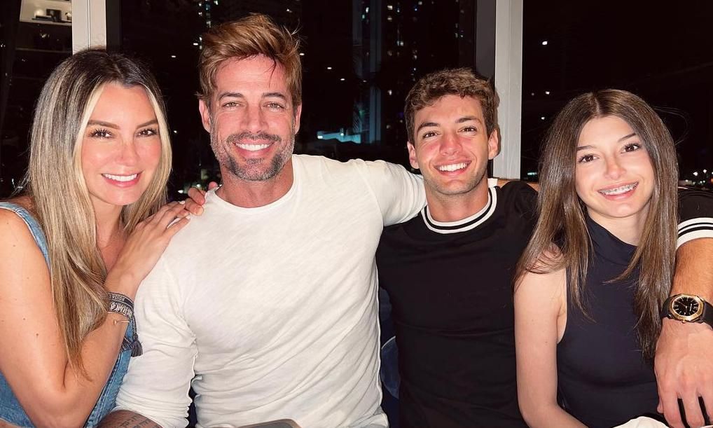 Elizabeth Gutiérrez, William Levy y sus hijos, Christopher y Kailey