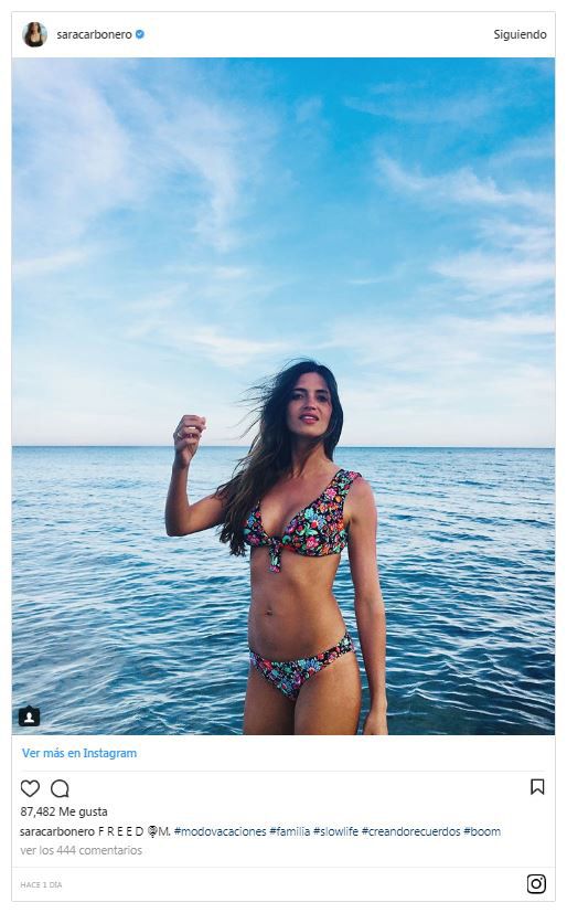 Para Sara Carbonero ya es verano y posa así de espectacular en bikini