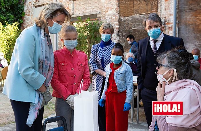 Matilde de Bélgica con su hija Eleonore