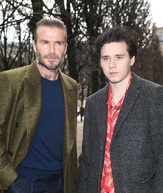 Brooklyn y David Beckham