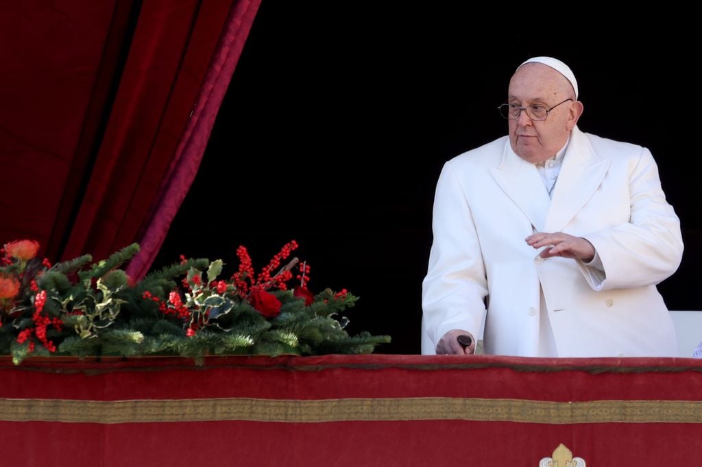 Papa Francisco en la celebración navideña en el Vaticano