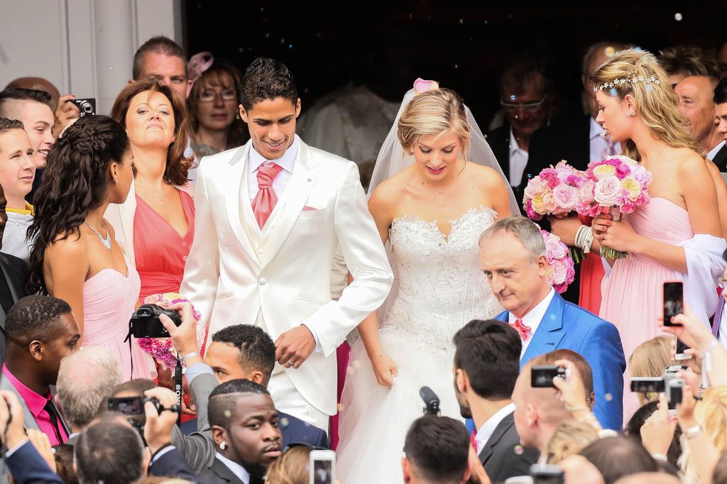 Boda de Raphael Varane y Camille Tytgat 