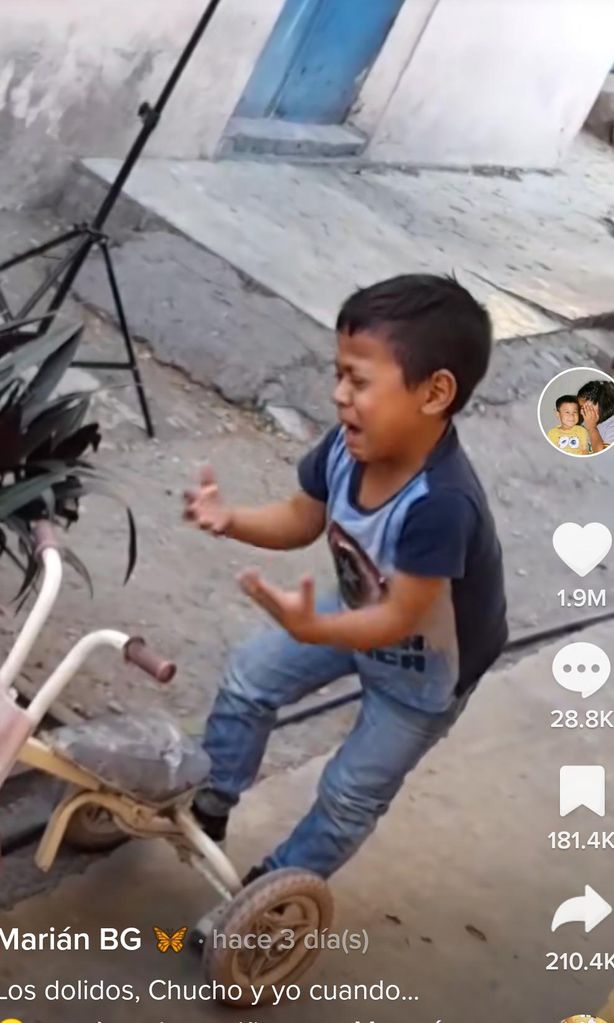 Chucho, niño de TikTok