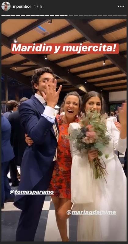 ¡Ya son marido y mujer! Así ha sido la elegante y divertida fiesta de María García de Jaime y Tomás Páramo