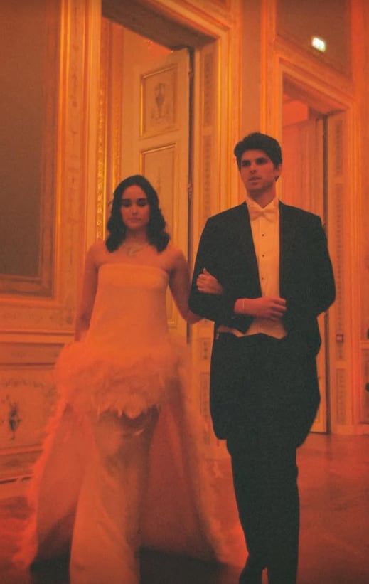 Victoria Mestre y Lucas Macaya, en Le Bal Paris 2023 