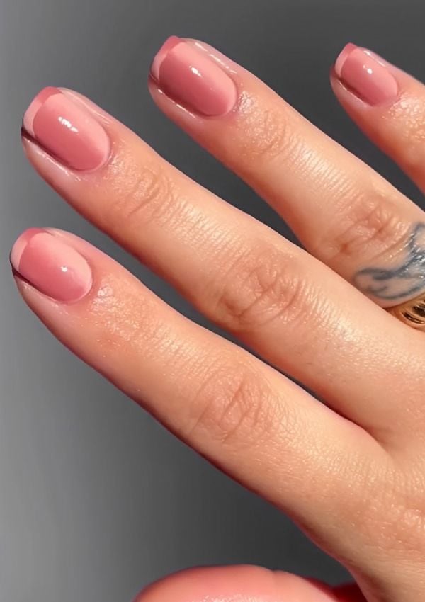 french illusion nails rosa 1